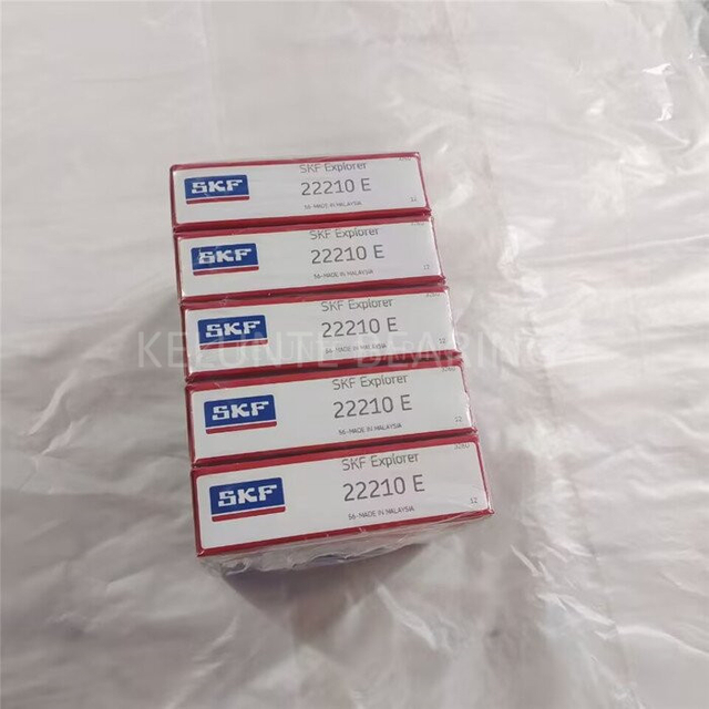 Genuine SKF 22210E Spherical roller bearing 