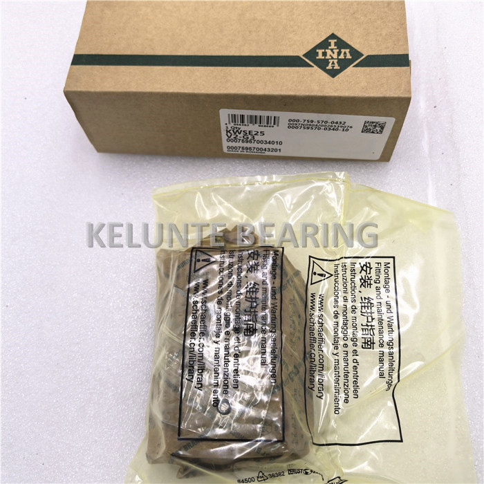 INA Linear Bearing KWSE25-V2-G3 with original