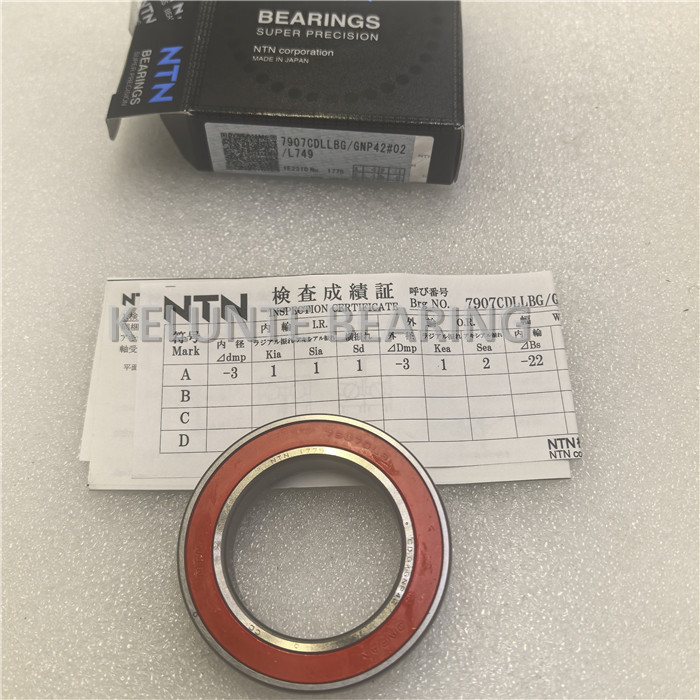 Japan NTN 7907CDLLBG/GNP42 angular contact ball bearing 
