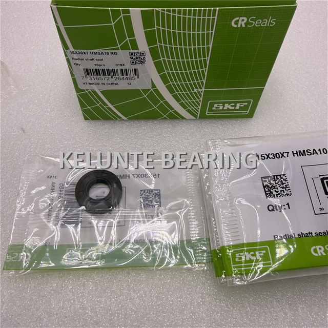 SKF 15X30X7 HMSA10 RG Radial shaft seal with rubber outside diameter and single sealing lip